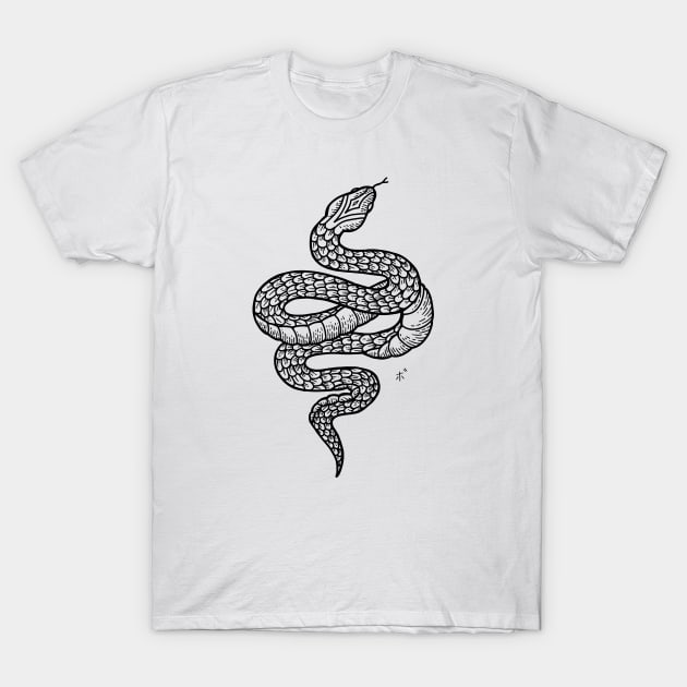 Snake T-Shirt by BeauyArt